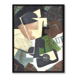 Juan Gris Szklanka i as trefl 30×40