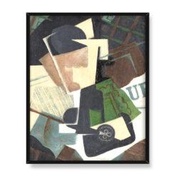 Juan Gris Szklanka i as trefl 40×50