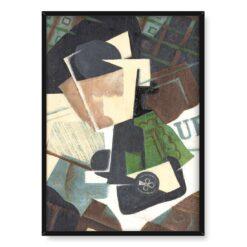 Juan Gris Szklanka i as trefl 50×70