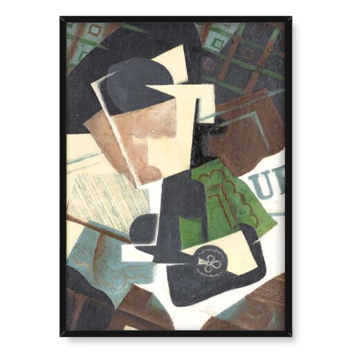 Juan Gris Szklanka i as trefl 50x70
