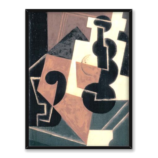 Juan Gris Szklanka i butelka na wodę 30x40 w RAMIE