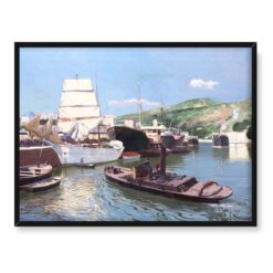 Juan Martinez Abades Port w Bilbao 40x30