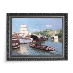 Juan Martinez Abades Port w Bilbao 70x50 wydruk na płótnie CANVAS