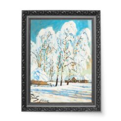 Julian Fałat Brzozy w Nieświerzu 50×70 wydruk na płótnie CANVAS