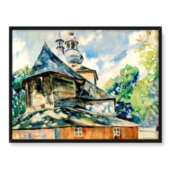 Julian Fałat Kościół w Bystrej 40x30