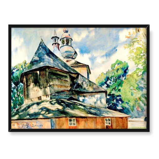 Julian Fałat Kościół w Bystrej 40x30