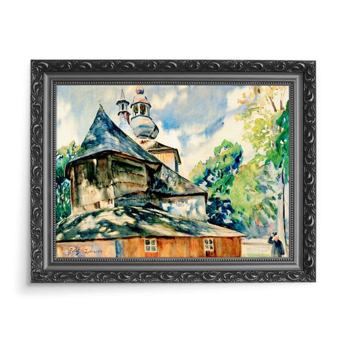 Julian Fałat Kościół w Bystrej 70x50 wydruk na płótnie CANVAS