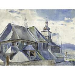 Julian Fałat Kościół w Łodygowicach — produkt cyfrowy do pobrania