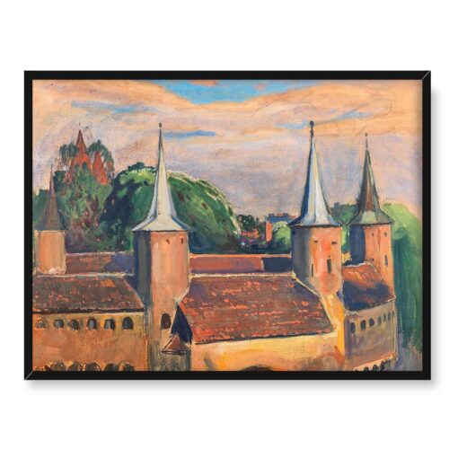 Julian Fałat Kraków Barbakan 40x30