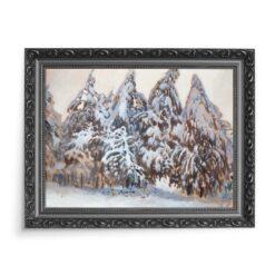 Julian Fałat Pejzaż zimowy z Bystrej 2 70×50 wydruk na płótnie CANVAS