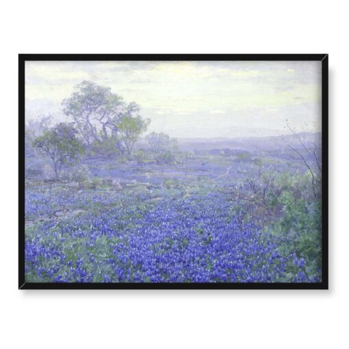 Julian Onderdonk Łubin niebieskolistny pochmurny dzień 40x30 w RAMIE