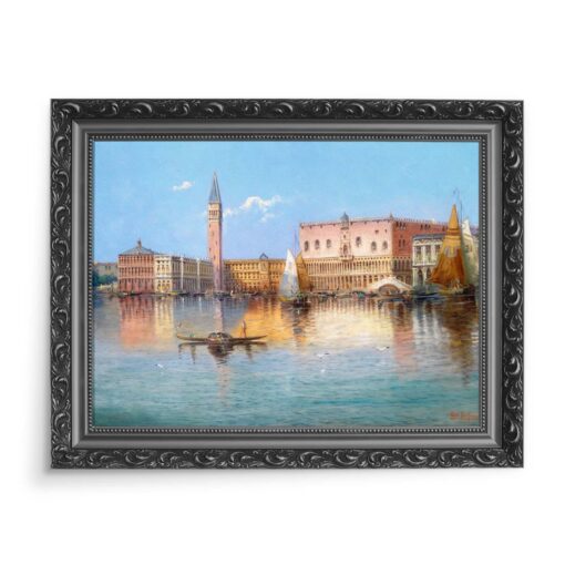 Karl Kaufmann Wenecja Wysoka woda 70x50 wydruk na płótnie CANVAS
