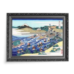 Katsushika Hokusai Widok na Fuji z Kanaya 70x50 wydruk na płótnie CANVAS