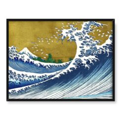 Katsushika Hokusai Wielka fala w Kanagawie a la Hokusai 40x30 w RAMIE