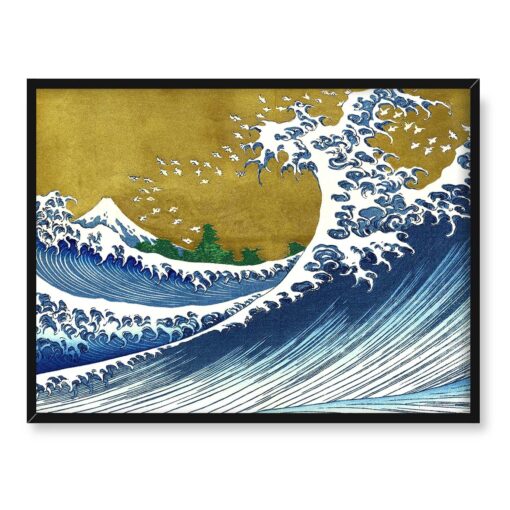 Katsushika Hokusai Wielka fala w Kanagawie a la Hokusai 40x30 w RAMIE