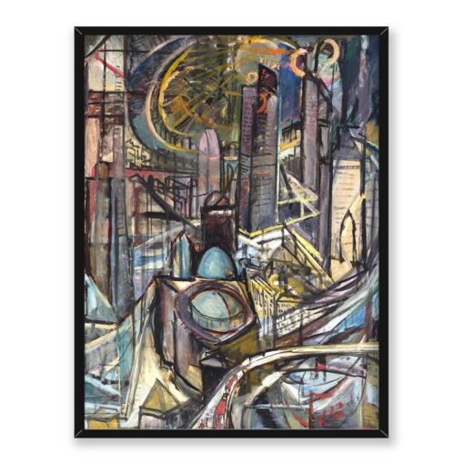Leon Chwistek Miasto fabryczne 30x40