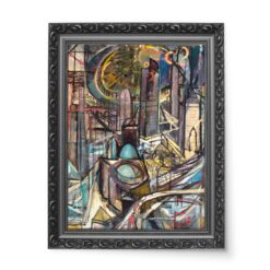 Leon Chwistek Miasto fabryczne 50x70 wydruk na płótnie CANVAS