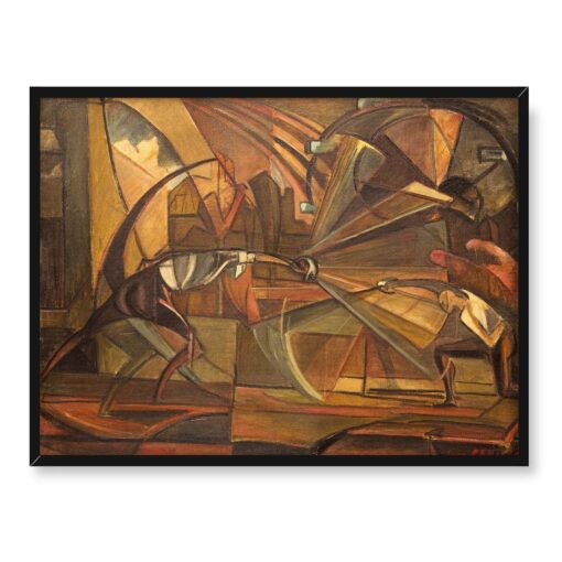 Leon Chwistek Szermierka 40x30 w RAMIE