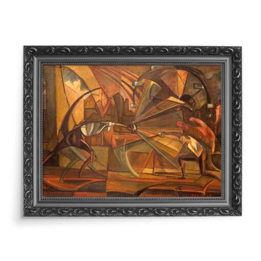 Leon Chwistek Szermierka 70x50 wydruk na płótnie CANVAS