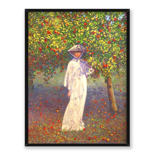 Leon Kaufmann Dama w ogrodzie - Jesień 30x40