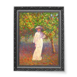 Leon Kaufmann Dama w ogrodzie – Jesień 50×70 wydruk na płótnie CANVAS