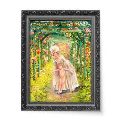 Leon Kaufmann Kobieta z nagim chłopcem – Lato 50×70 wydruk na płótnie CANVAS