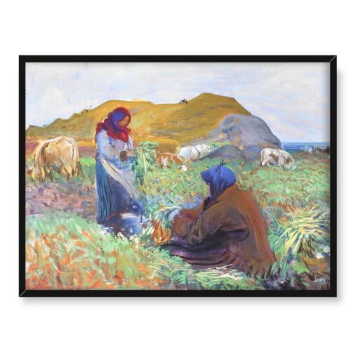 Leon Wyczółkowski Kopanie buraków 40x30