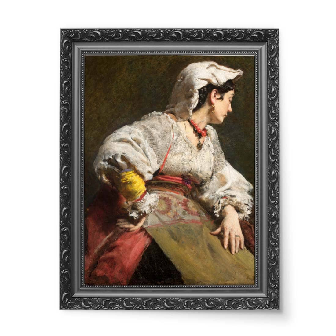 Leon Wyczółkowski Studium Włoszki 50x70 wydruk na płótnie CANVAS