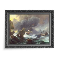 Ludolf Backhuysen Skaliste wybrzeże 70x50 wydruk na płótnie CANVAS