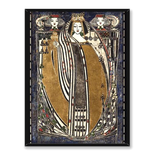 Margaret Macdonald Mackintosh Królowa 2 30x40 w RAMIE