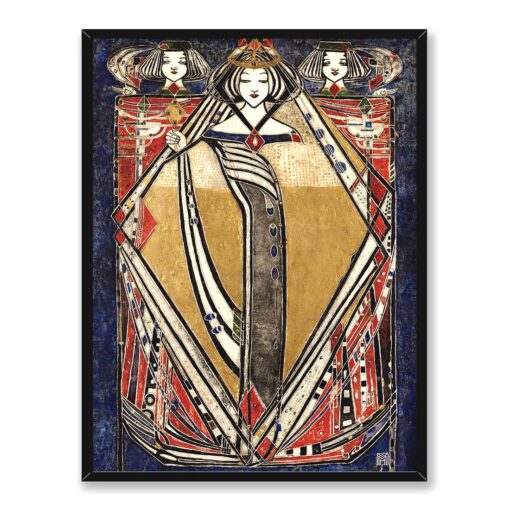 Margaret Macdonald Mackintosh Królowa 4 30x40 w RAMIE