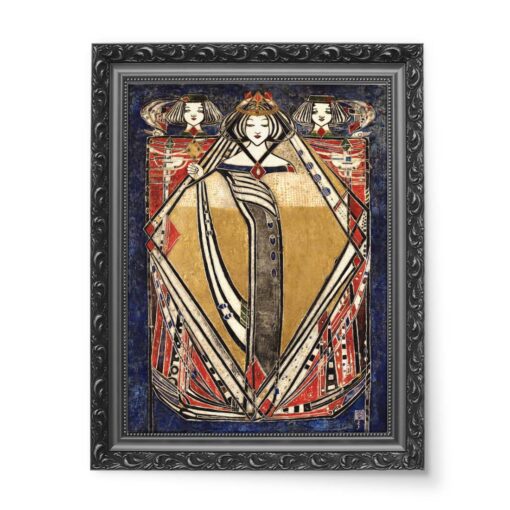 Margaret Macdonald Mackintosh Królowa 4 50x70 wydruk na płótnie CANVAS