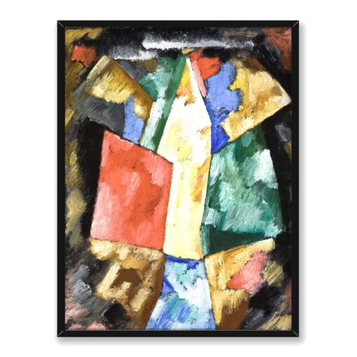 Marsden Hartley Abstrakcja Niebieski Żółty i Zielony 30x40
