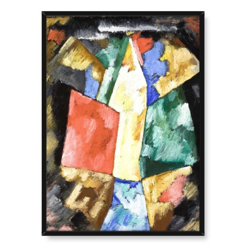 Marsden Hartley Abstrakcja Niebieski Żółty i Zielony 50x70