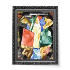 Marsden Hartley Abstrakcja Niebieski Żółty i Zielony 50×70 wydruk na płótnie CANVAS