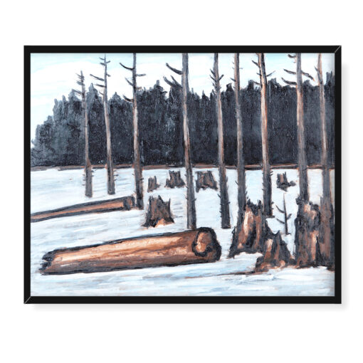 Marsden Hartley Backwaters Up Millinocket Way 50x40