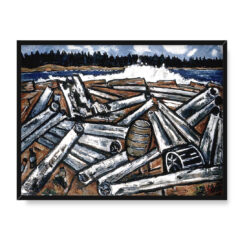 Marsden Hartley Log Jam zatoka Penobscot 40x30