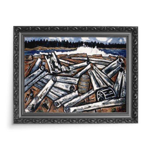 Marsden Hartley Log Jam zatoka Penobscot 70x50 wydruk na płótnie CANVAS