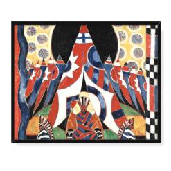 Marsden Hartley Symbole Indian amerykańskich 50×40