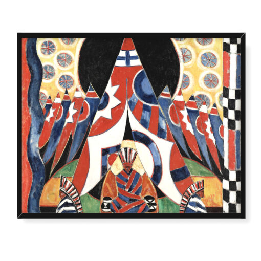 Marsden Hartley Symbole Indian amerykańskich 50x40 w RAMIE