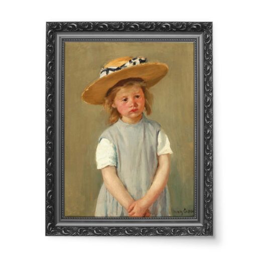 Mary Cassatt Dziecko w słomkowym kapeluszu 50x70 wydruk na płótnie CANVAS