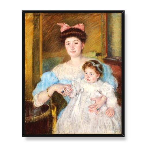 Mary Cassatt Hrabina Morel dArleux i jej syn 40x50 w RAMIE