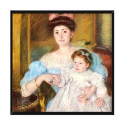 Mary Cassatt Hrabina Morel dArleux i jej syn 50×50