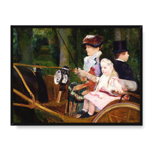 Mary Cassatt Kobieta i dziewczyna prowadzące samochód 40x30