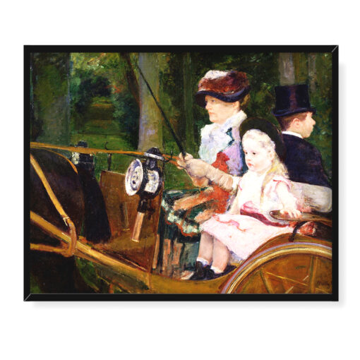 Mary Cassatt Kobieta i dziewczyna prowadzące samochód 50x40
