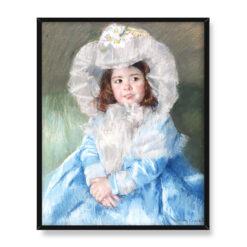 Mary Cassatt Margot w kolorze niebieskim 40×50
