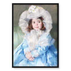 Mary Cassatt Margot w kolorze niebieskim 50×70