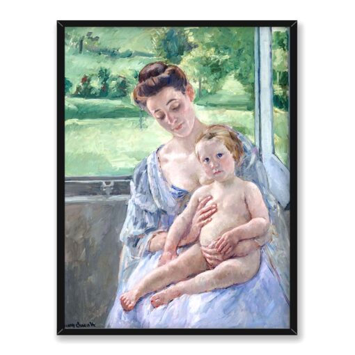 Mary Cassatt Matka i dziecko w ogrodzie zimowym 30x40