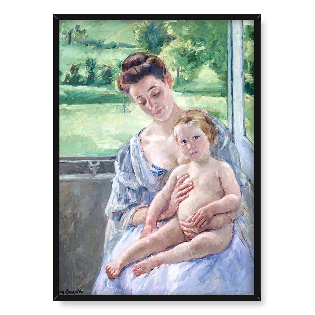 Mary Cassatt Matka i dziecko w ogrodzie zimowym 50x70