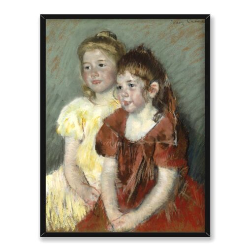 Mary Cassatt Młode dziewczyny 30x40 w RAMIE